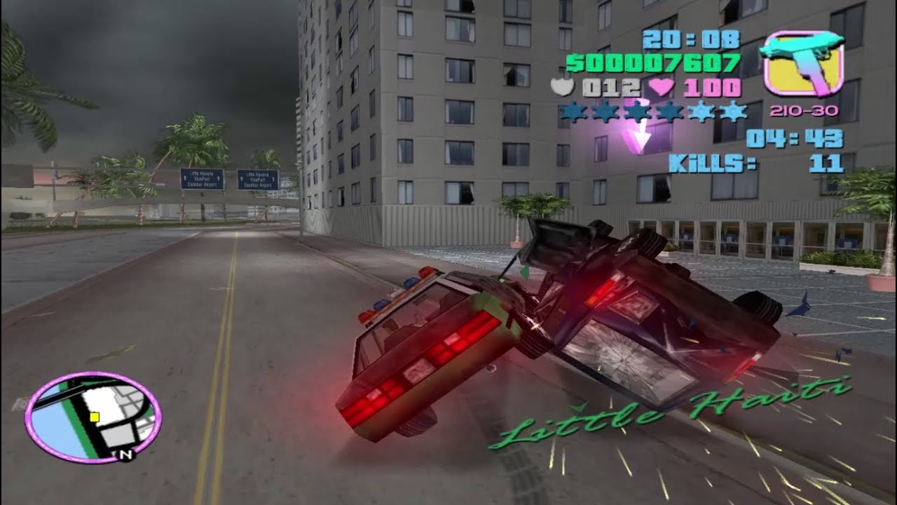 gta vice city car chasing part 26