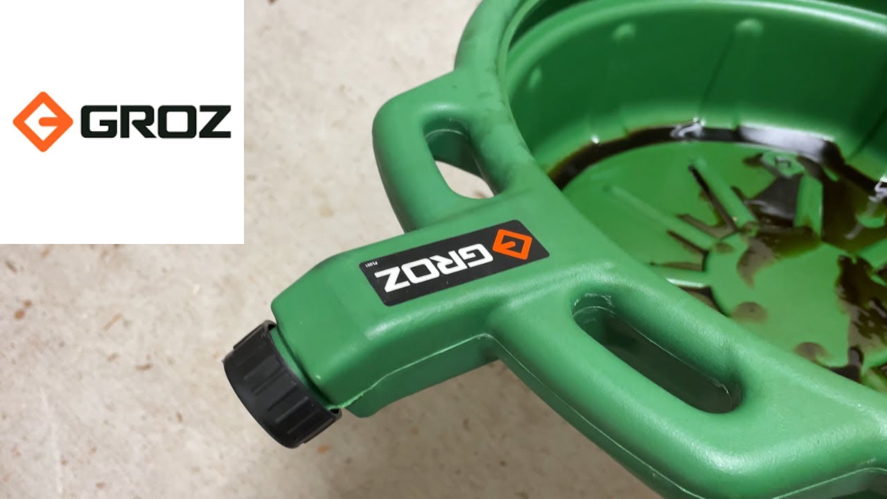 Groz Oil and Antifreeze Drain Pan A Drain Pan Worthy of Review YouTube