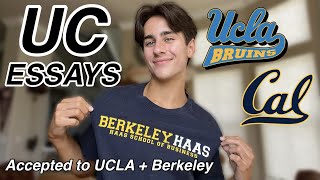 Reading my ACCEPTED UC Essays | UCLA + UC Berkeley Haas School of Business GMP | UC PIQs