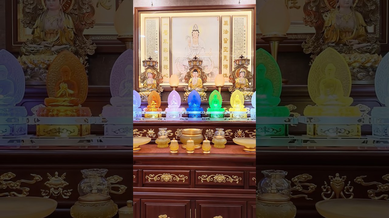Ban Thờ Phật Trang Nghiêm #phapduyenshop #tuongphat #khonggiantho #banthophat