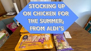 STOCKING UP ON CHICKEN FOR THIS SUMMER FROM ALDI'S #groceryhaul