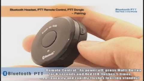 Bluetooth PTT How to use