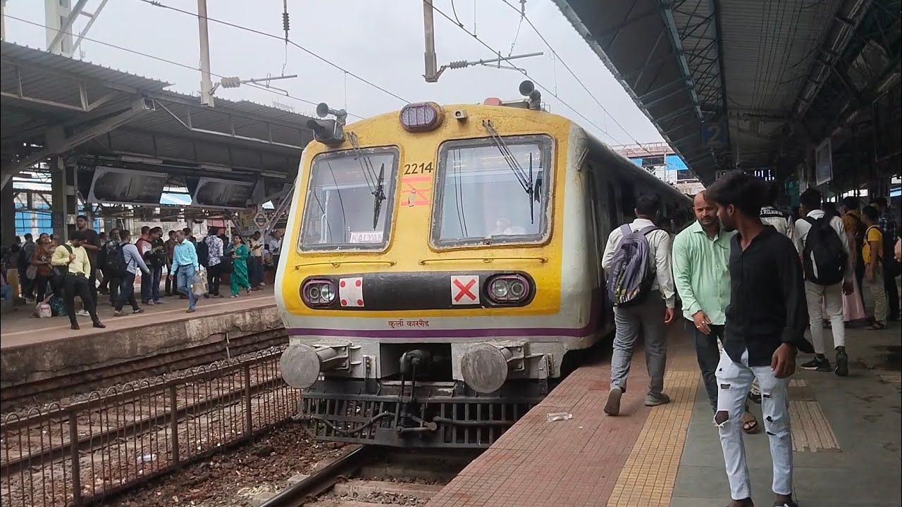 Dombivali railway station local train video | Indian railways station mumbai local trains videos