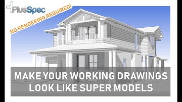 How to Make SketchUp Models Look like Super Models Without 3rd Party Rendering! - PlusSpec Suite VDC