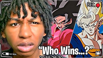Vegito vs SSJ4 Goku is NOT Close at all...