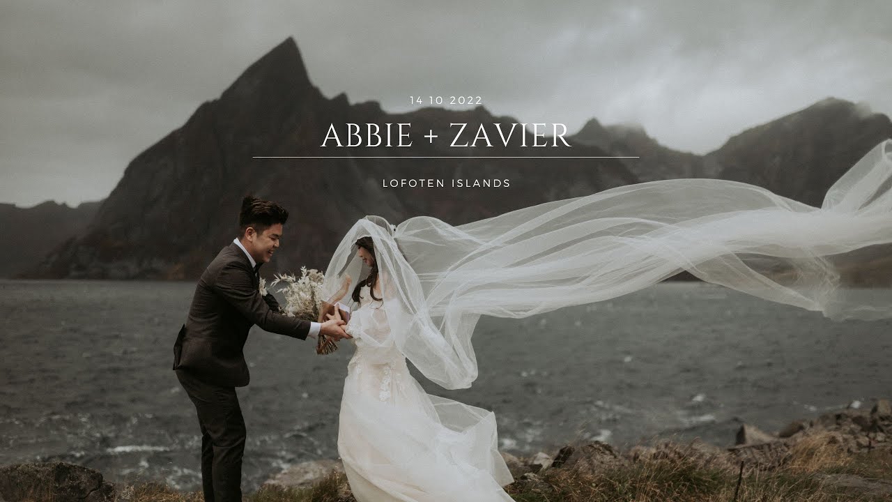 Eloping in Lofoten, Abbie Zavier and their 2 years old boy road trip in a vans