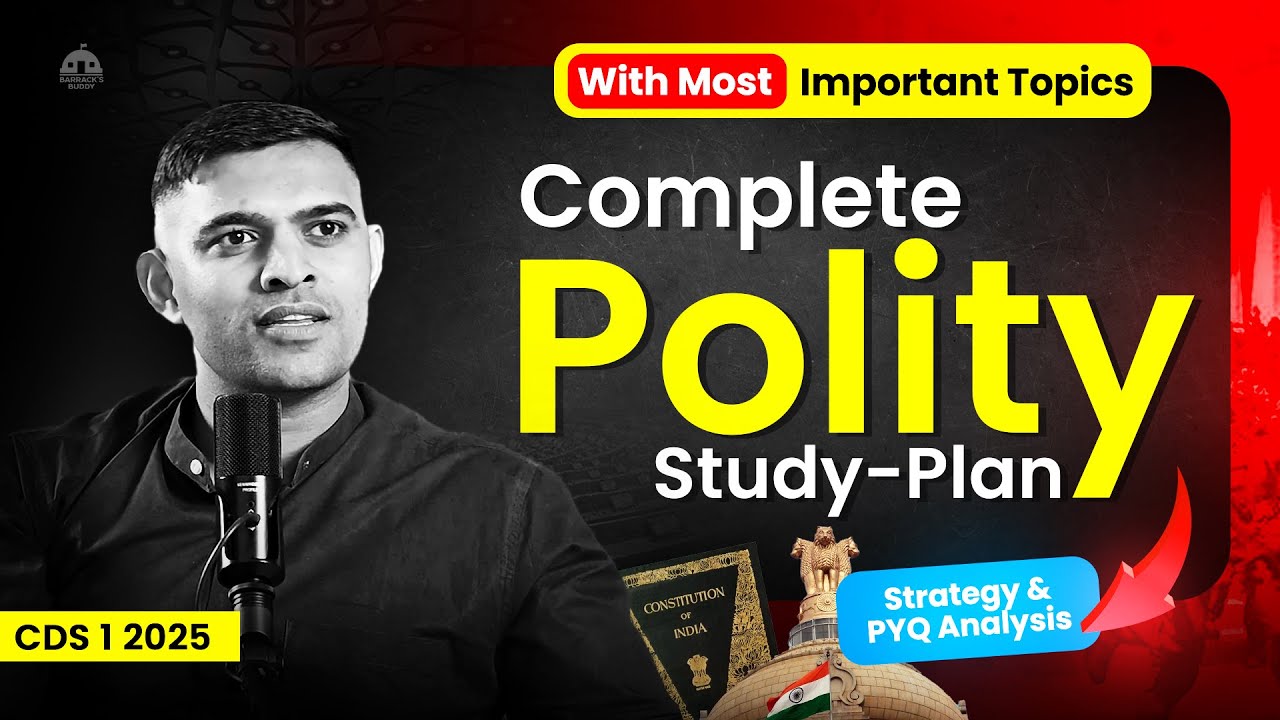 Source Based Study Plan: CDS 1 2025 Polity Section - YouTube