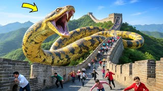 Worlds Largest Snake Attacks Chinas Great Wall Special Forces Arrive On Scene