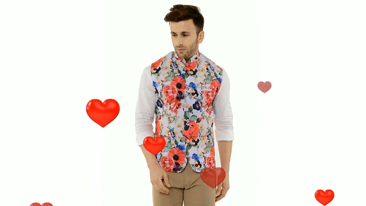 Stylish printed hangup nehru jacket for men's । Branded jackets । Deal galleries