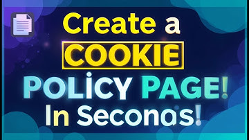 Create a Cookie Policy for Your Website in Seconds — Make a Cookie Consent Page