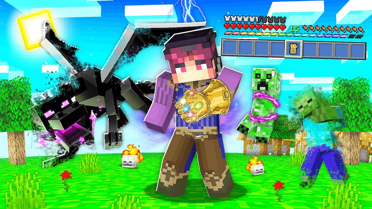 МАЙНКРАФТ, БІРАҚ МЕНДЕ ТАНОС -ТЫН ПЕРЧАТКАСЫ БАР қазақша майнкрафт казакша дейлин