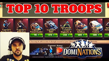 Best troops to use in #dominations and why