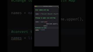 Map with lambda #shorts #python #pythonprogramming