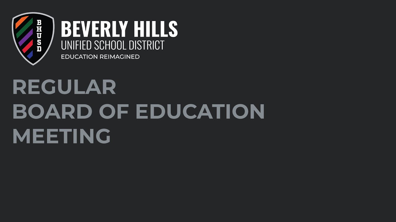 BHUSD Regular Board of Education Meeting | December 7, 2021