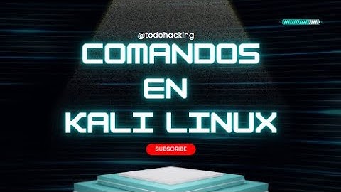 Comandos basicos en Kali Linux #hacking