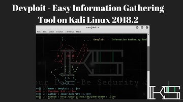 Devploit - Easy Information Gathering Tool on Kali Linux 2018.2