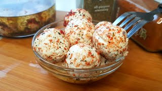 Сырные Шарики из Кефира. Пряная закуска рецепт / Spicy Cream cheese Balls. Spicy appetizer recipe.