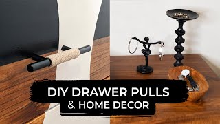 HOW TO MAKE DRAWER PULLS // DIY Modern Drawer Pulls // Ikea Dresser upgrade + Bonus Decor Piece