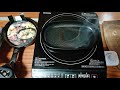 #スキレット　シーズニング　⑦　ステーキプレート　＃アイリスオーヤマ　　　＃メシテロ　IH対応　お手入れ 　鉄鍋を鍛える　ガスでやったほうがいいかも　100均スキレット
