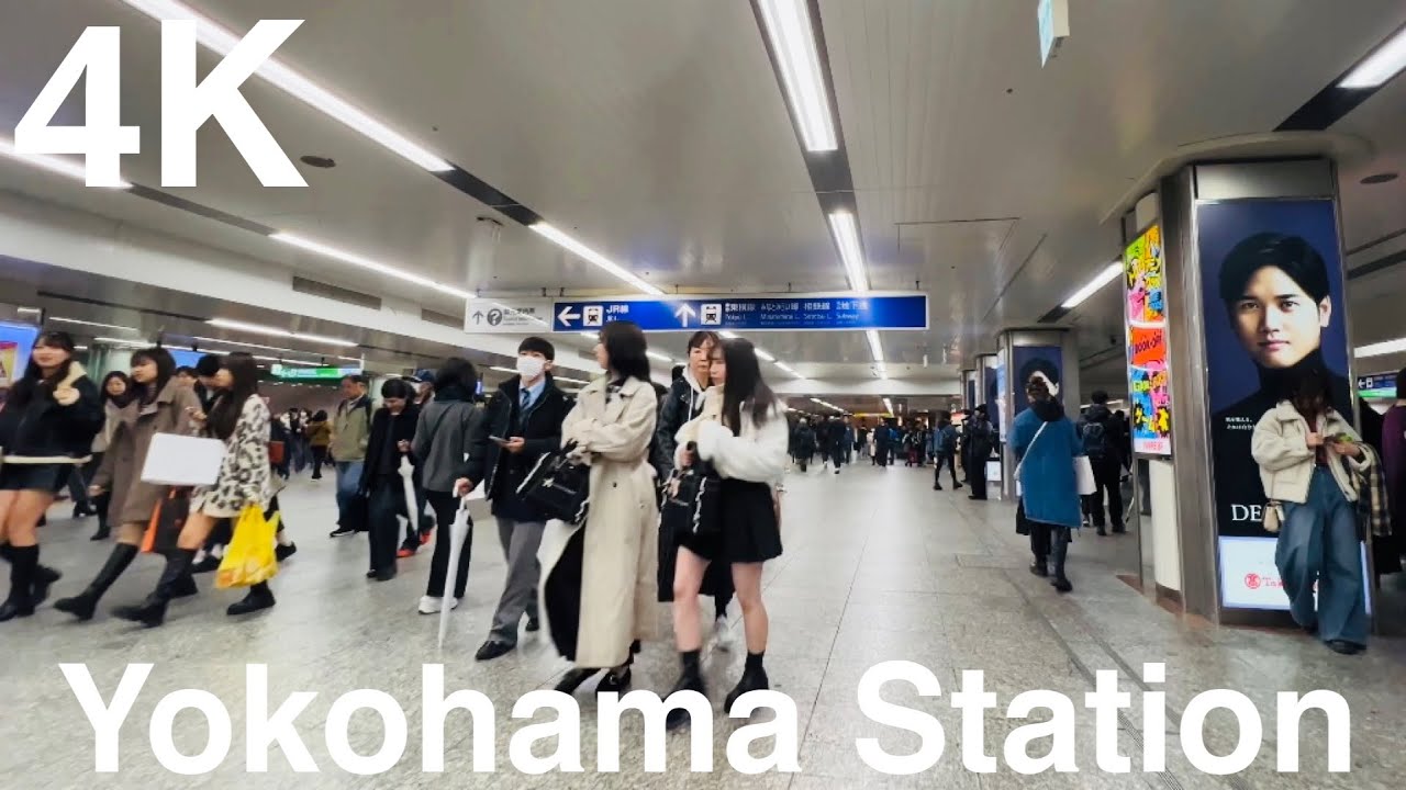 2023年11月の横浜駅構内｜4K撮影｜散歩｜Yokohama Station ｜Japan Travel
