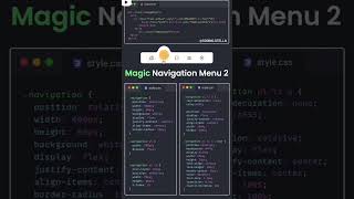 bottom navigation using html css