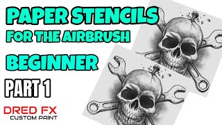 Airbrushing for the beginner using paper stencils