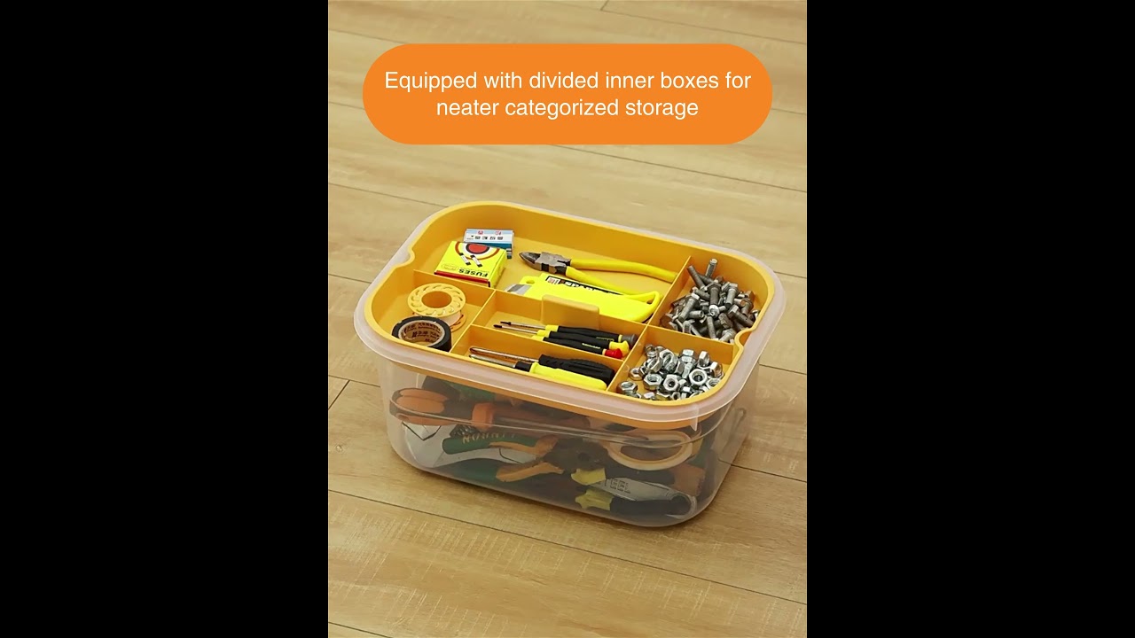 Introducing our Double-Layer Storage Box with Divided Inner Boxes! SLF B0030