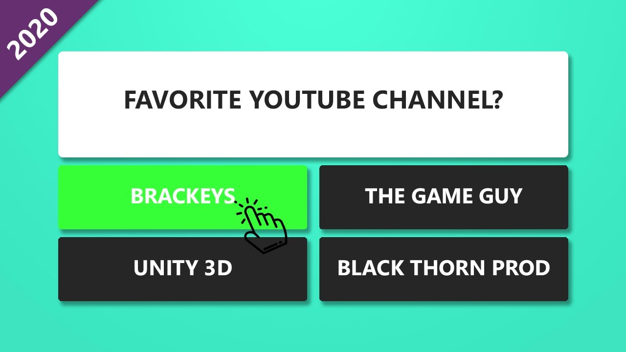 How to make Quiz Game with Multiple Choices in Unity | Part 2