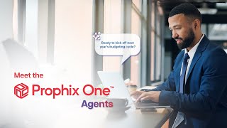 Meet the Prophix Oneu2122 Agents | Finance intelligence that works for you