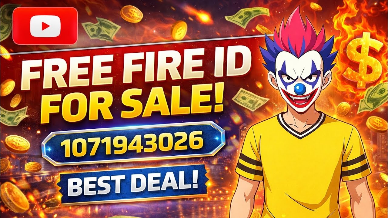 🔥 FREE FIRE ID FOR SALE 💰 | Cheap Price 😱 Best Deal Today!