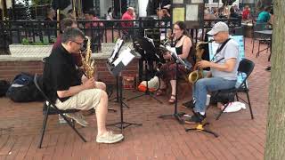 Summer Shadows - Sunken City Saxophone Quartet (Red Bank StreetLife) @sunkencitysq