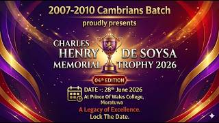 The Charles Henry De Soysa Memorial Trophy 2026 | Moratuwa screenshot 3