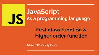 JavaScript - First class function & Higher order function - 012