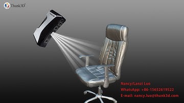Chair & Car Seat scan with Thunk3D handheld scanner Fisher W accuracy 0.1mm