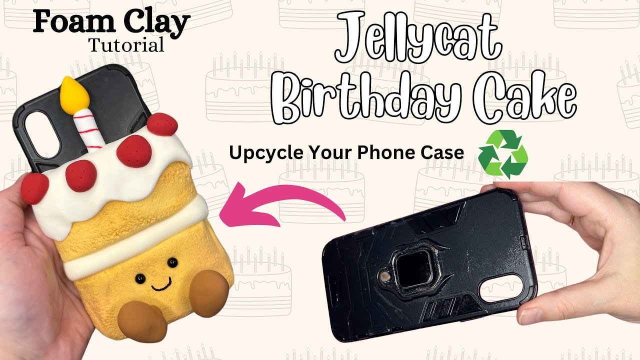 Jellycat Cake phone case tutorial (Part 1) | DIY Clay Craft Jellycat Cake phone case tutorial (Part 1) | DIY Clay Craft