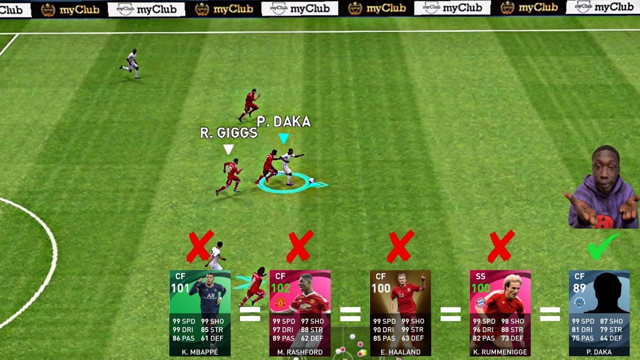 This CF is a cheat code ⚡💥 - eFootball PES 21 mobile