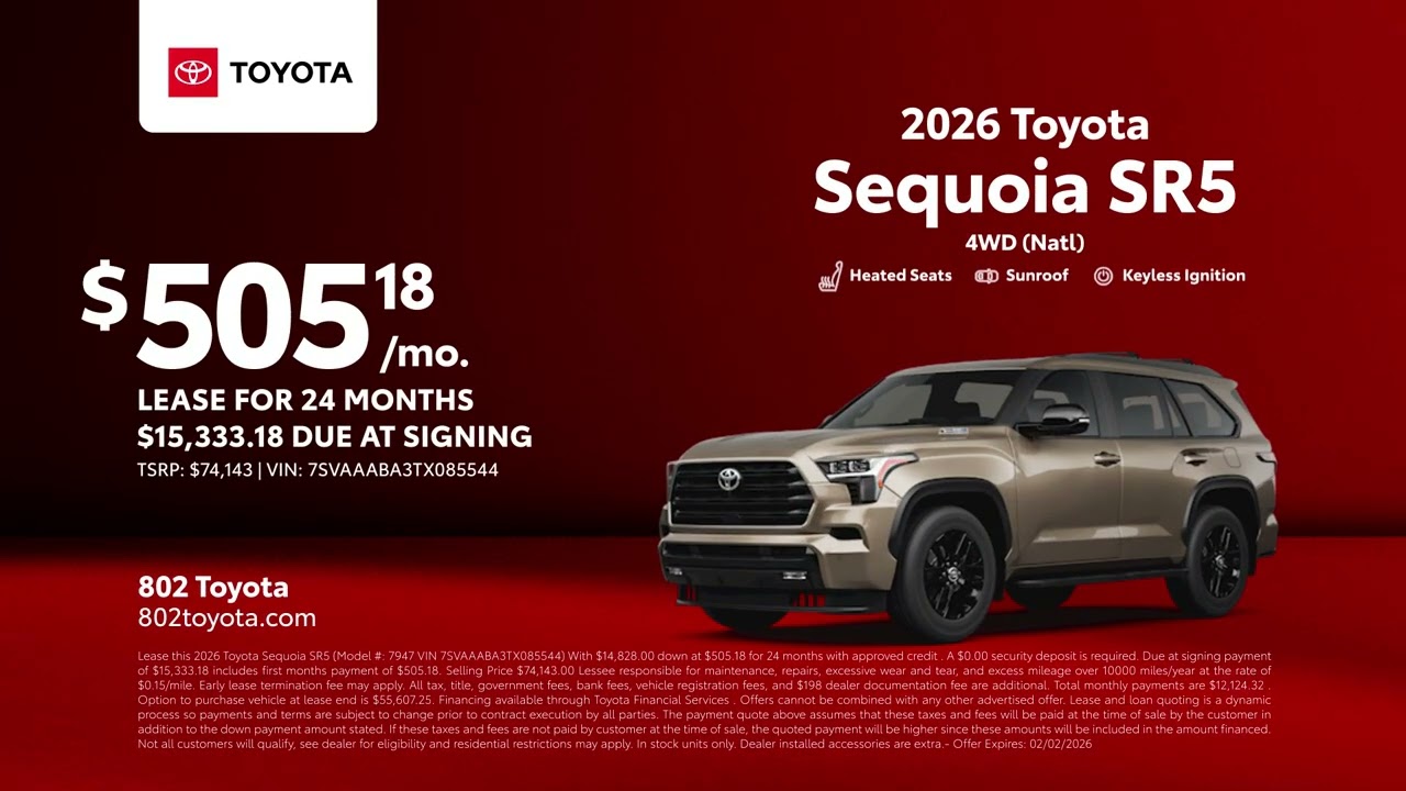 Toyota Sequoia 01/27/2026 6823203
