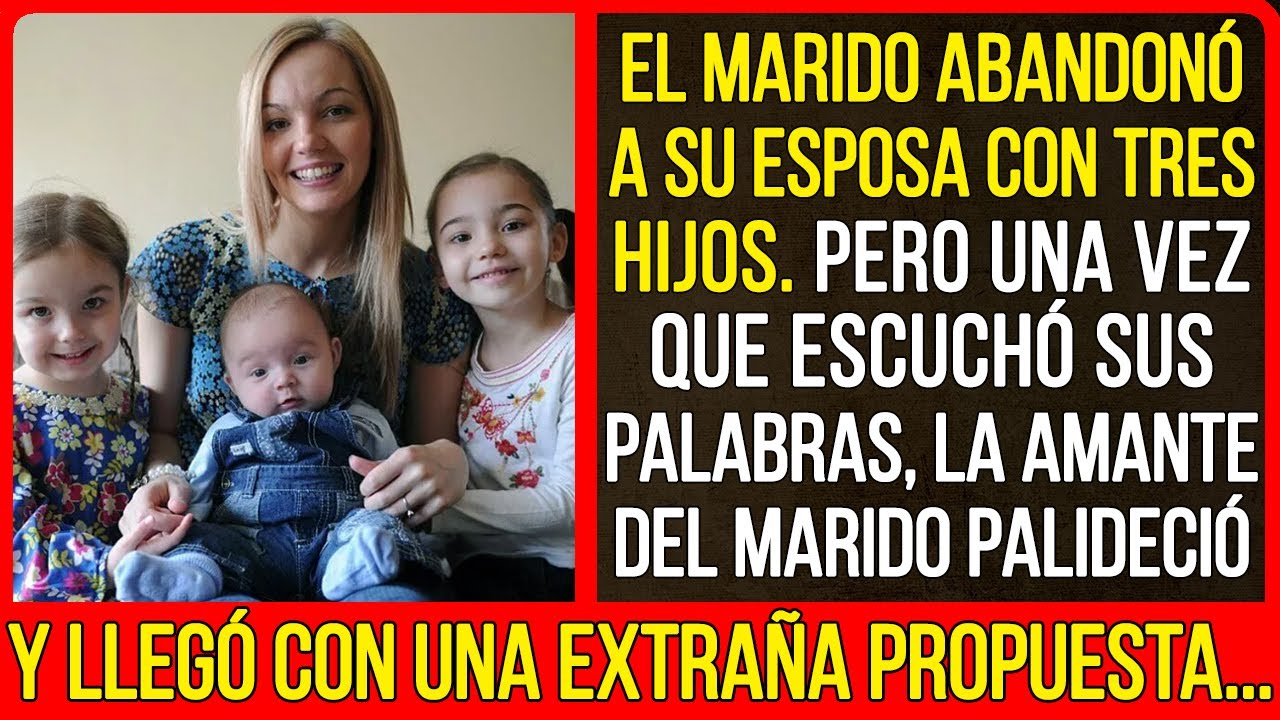 Pero una vez que escuchó sus palabras, la amante del marido palideció y...