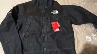 supreme north face denim