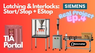 TIA Portal Beginner: Latching & Interlocks (Emergency Stop)