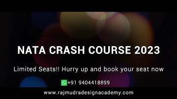 ADMISSION OPEN FOR NATA CRASH COURSE 2023 | NATA | NATA EXAM 2023 | Nata Exam Preparation 2023