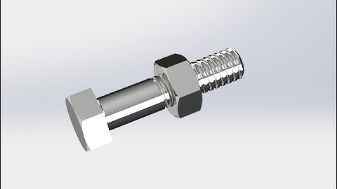 Solidworks Tutorial Thread Features Bolt and Nut