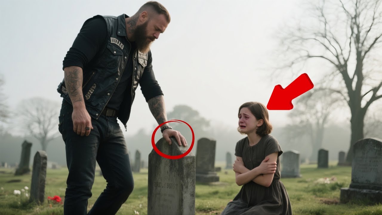 “A Hells Angels Biker Visited His Son’s Grave—Then Saw a Woman and Child Crying Beside It”