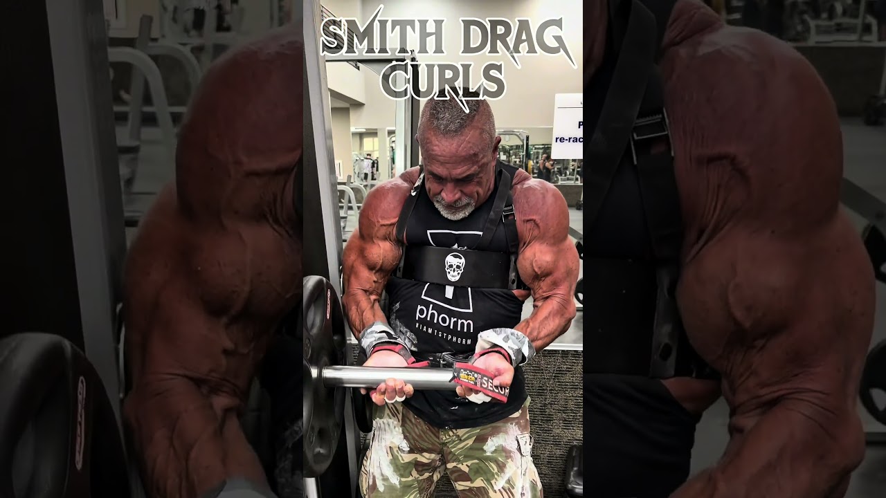 SMITH DRAG CURLS FOR TOTAL BICEP BLASTING #biceps #workout #motivation #muscle #workouttips