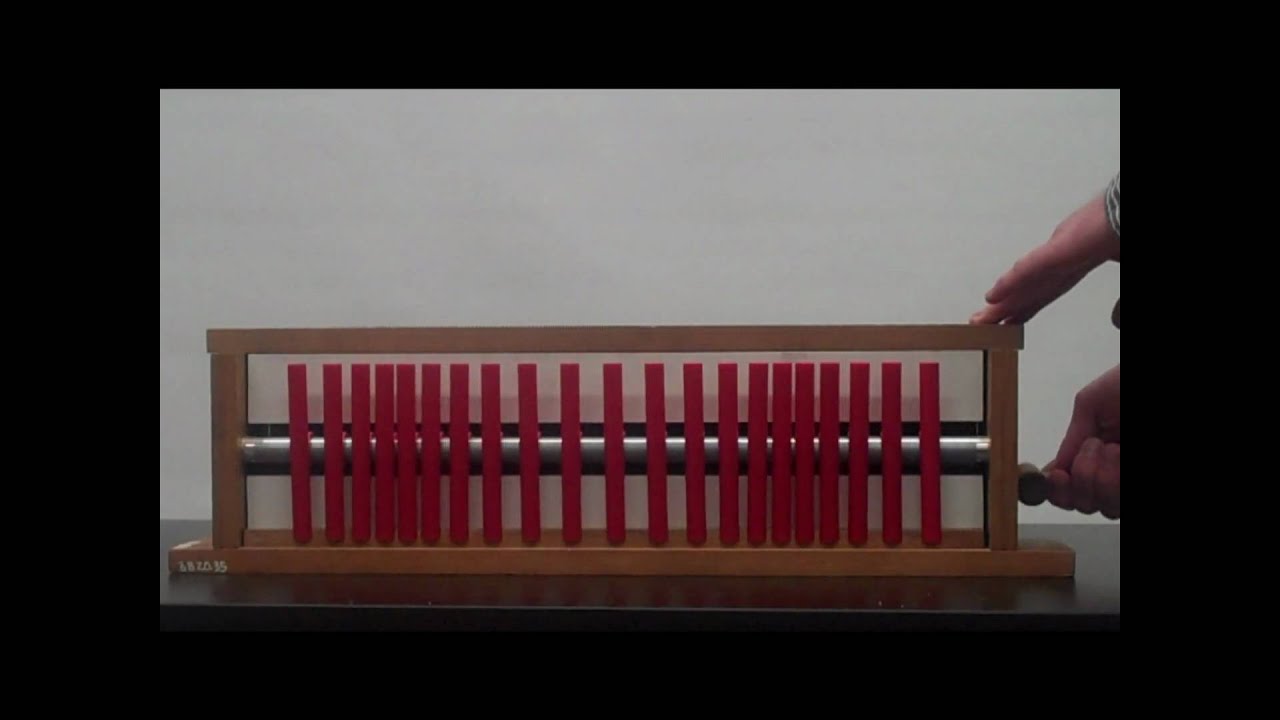 3B20.35 Hand Crank Longitudinal Wave Machine - YouTube