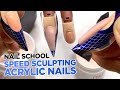 Nail School | How to Improve your Speed When Sculpting Acrylic Nails - #VerticalVideo
