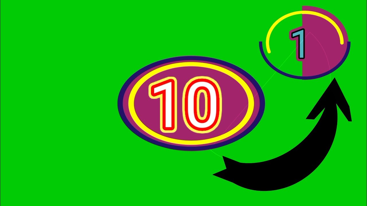Green Screen timer ⌚⌚[non copyright] 10to1|Amazing watch timer||
