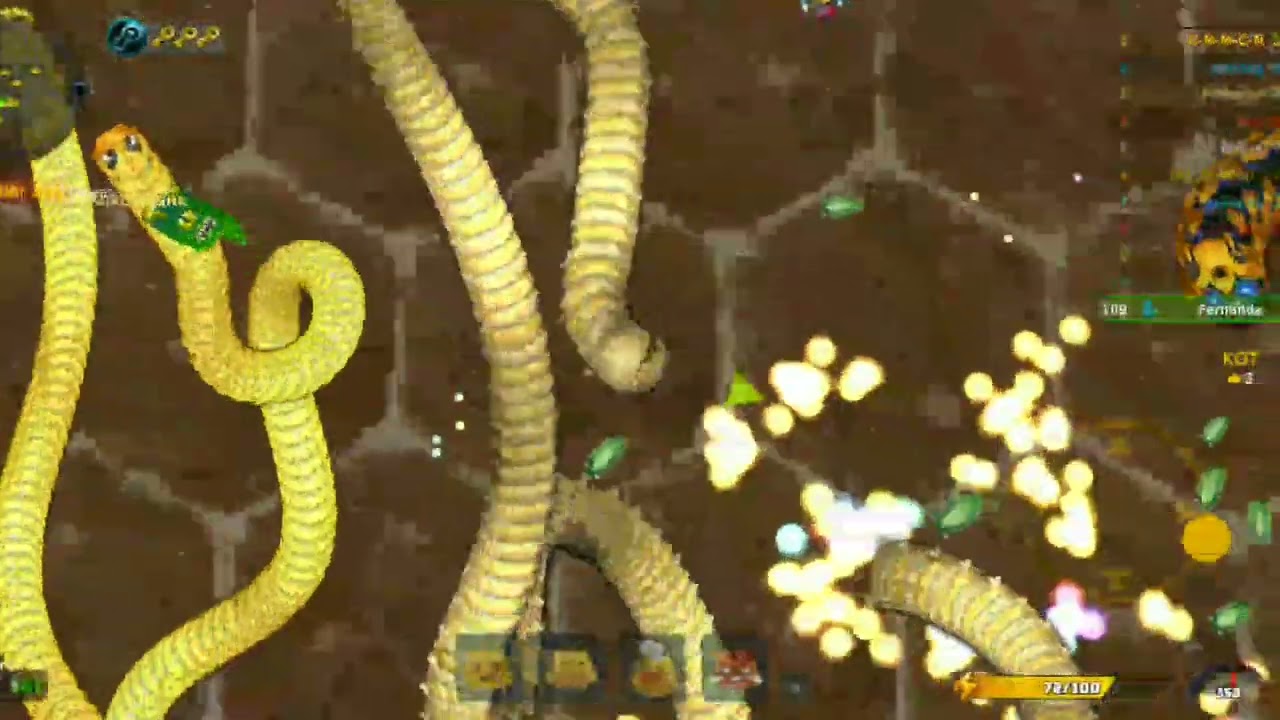 Worms Zone io Gameplay Super Snake 🐍 Video Littlebigsnake