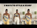 5 WAYS TO TIE A SCARF IN 5 MINUTES |HOW TO STYLE A SCARF TOP | FUNTO'S FLAIR