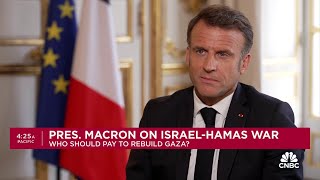 French President Macron: The U.S. has a very important role to play in decarbonizing its economy